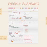 šļø 2023 - 2024 Playful Portrait Heart Work Planner + Undated Planner