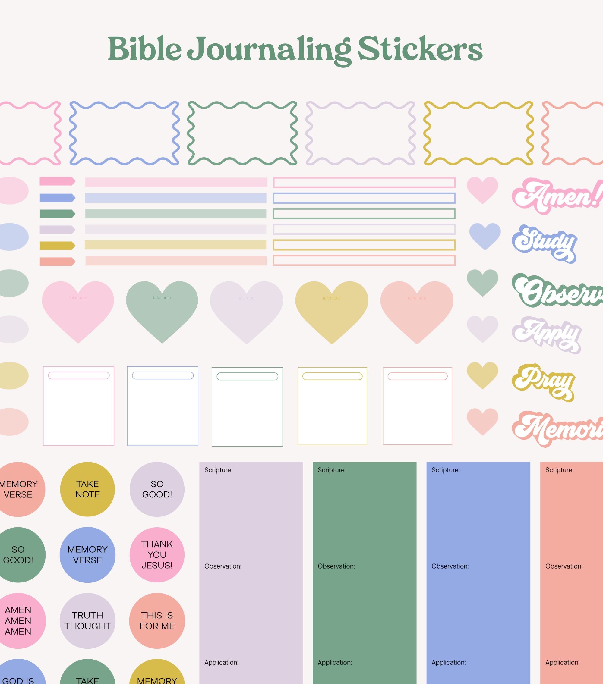 Bible Journaling Stickers