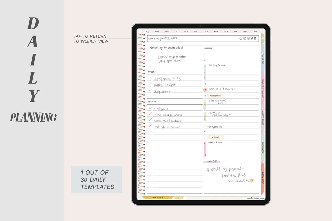 🍓 2023 - 2024 Everyday Life + Undated Planner