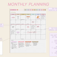 šļø 2023 - 2024 Playful Portrait Heart Work Planner + Undated Planner