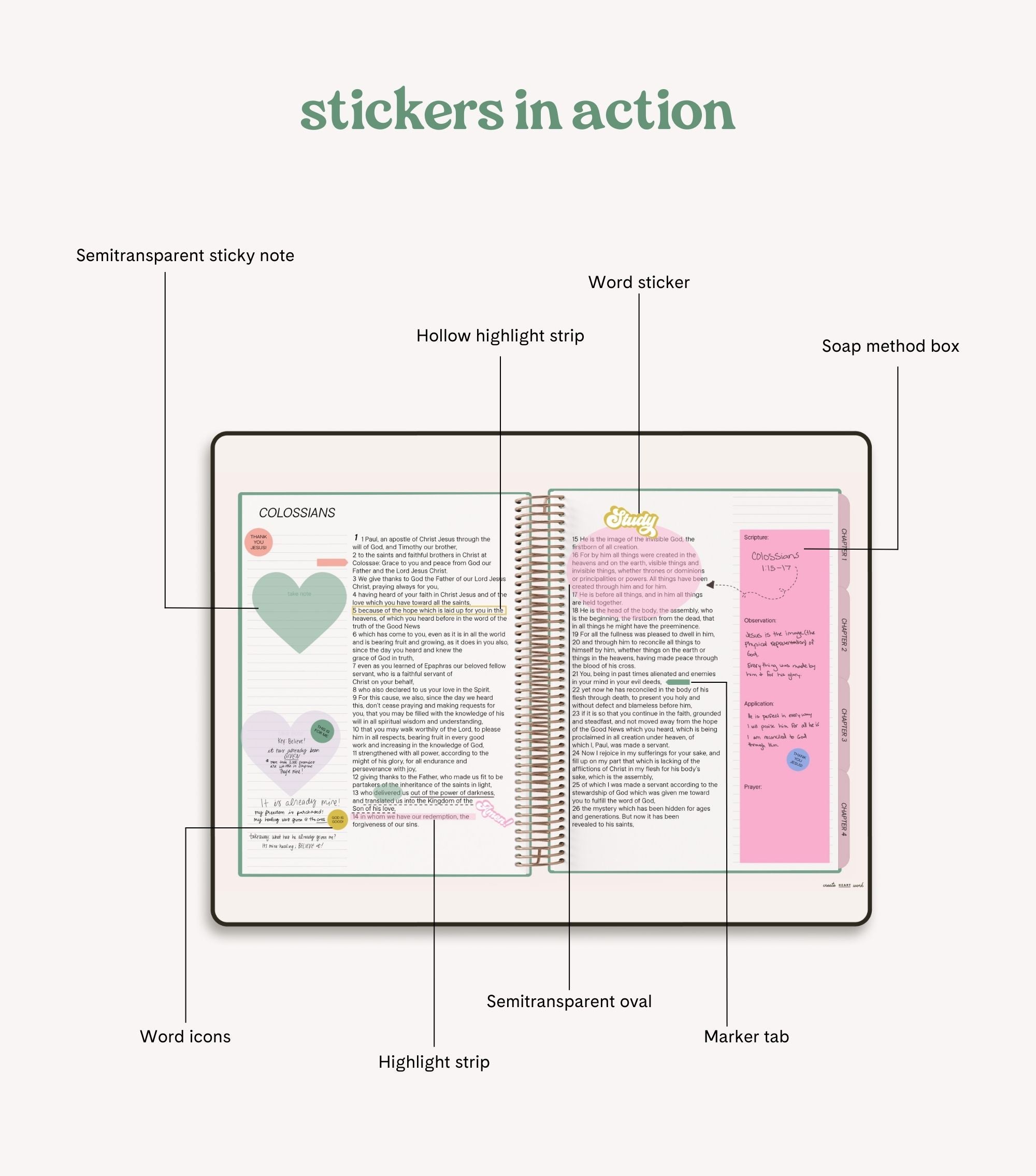 Bible Journaling Stickers