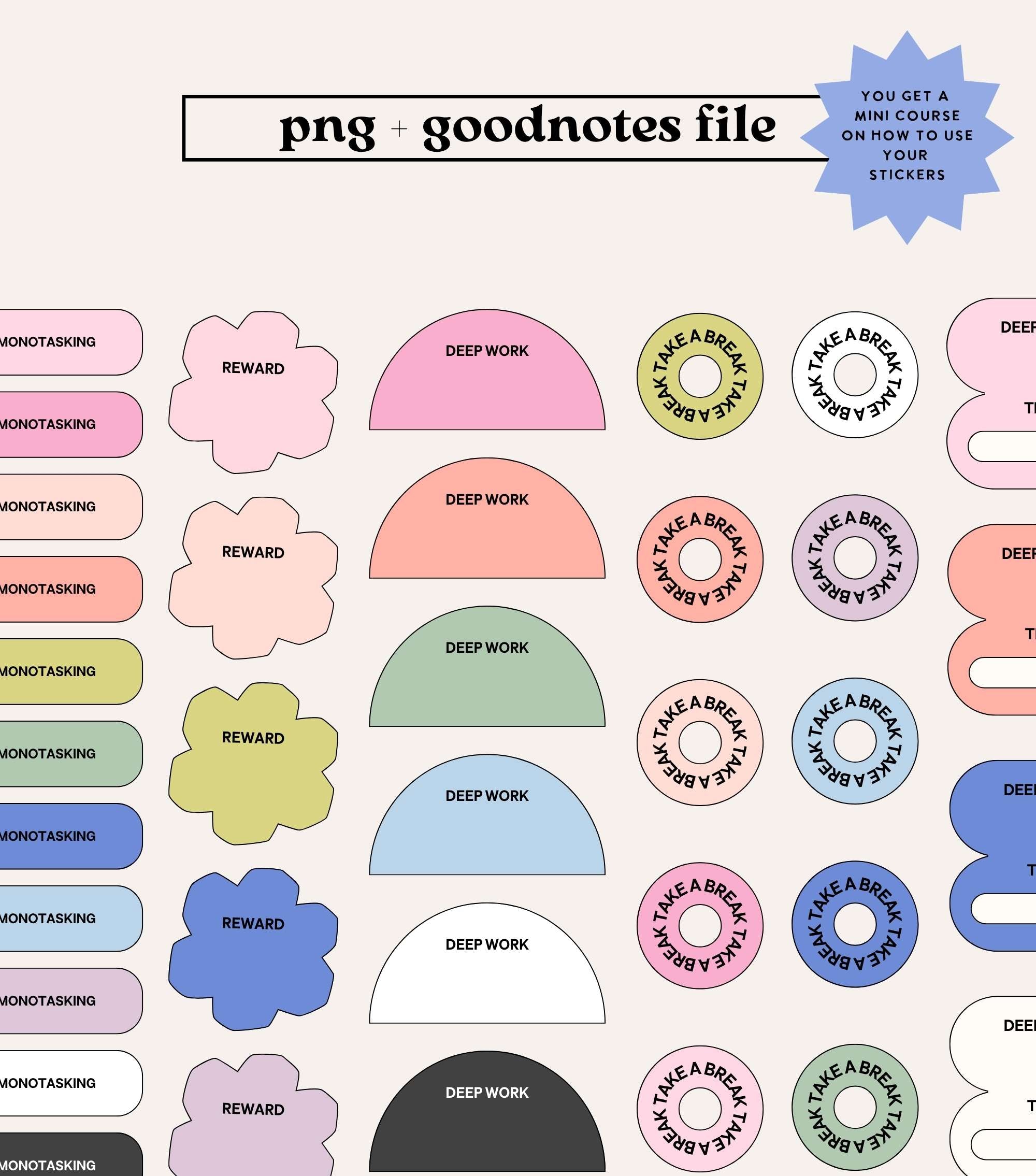 Joyful Productivity Sticker Set