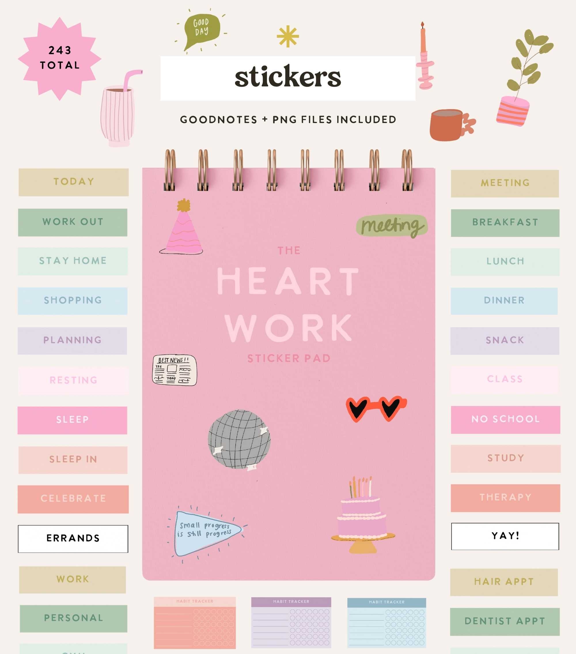 Heart Work Sticker Book