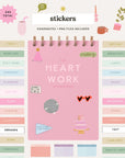 Heart Work Sticker Book