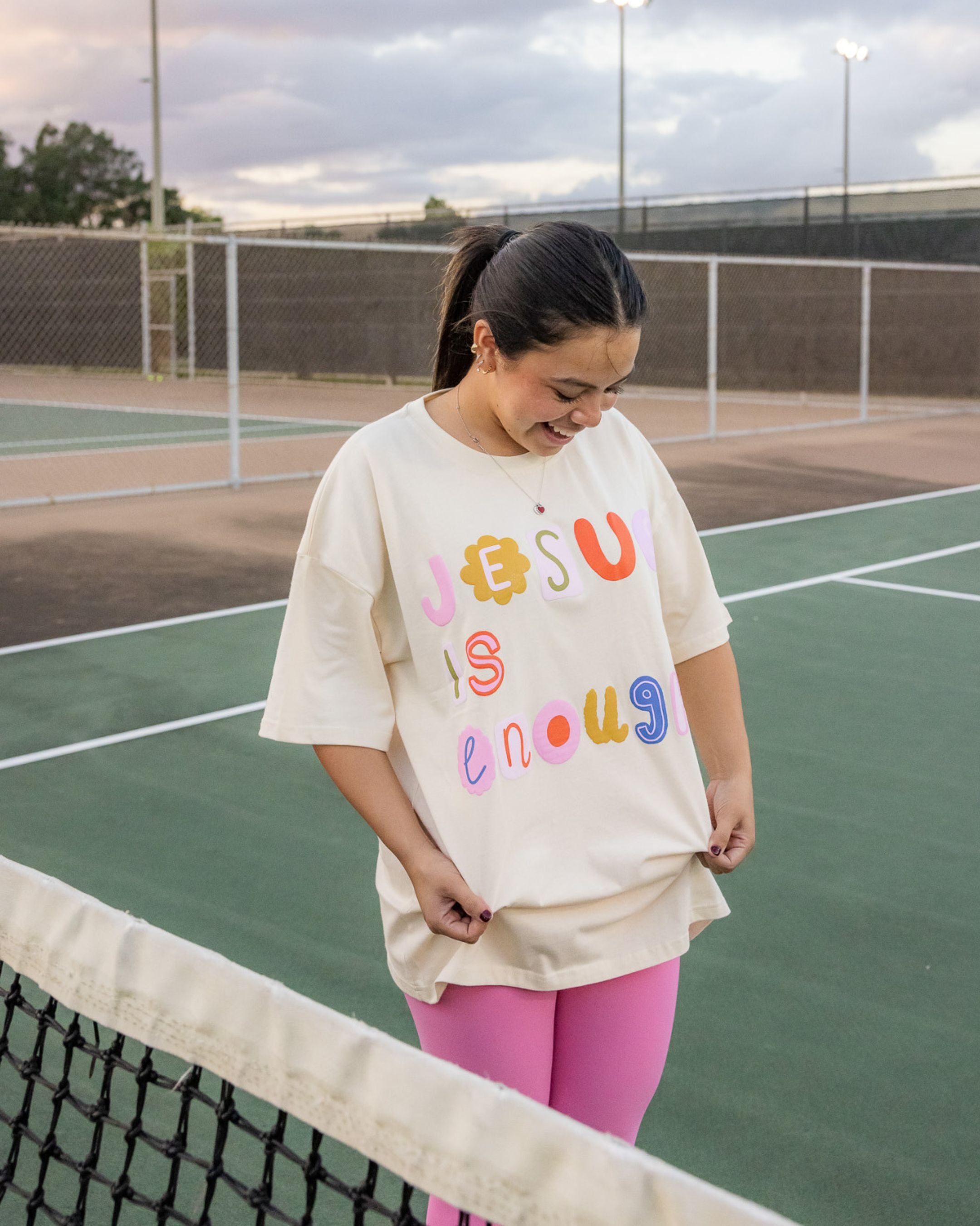 Jesus is Enough Colorful Tee