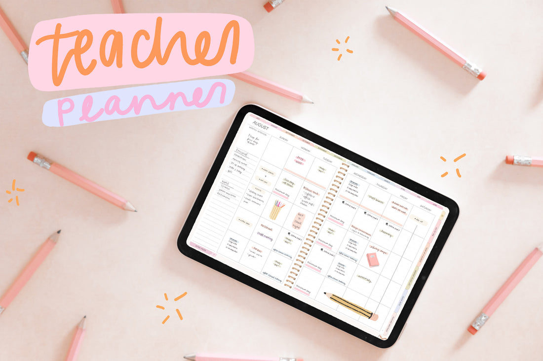 🍎 2023 - 2024 Everyday Teacher + Undated Planner