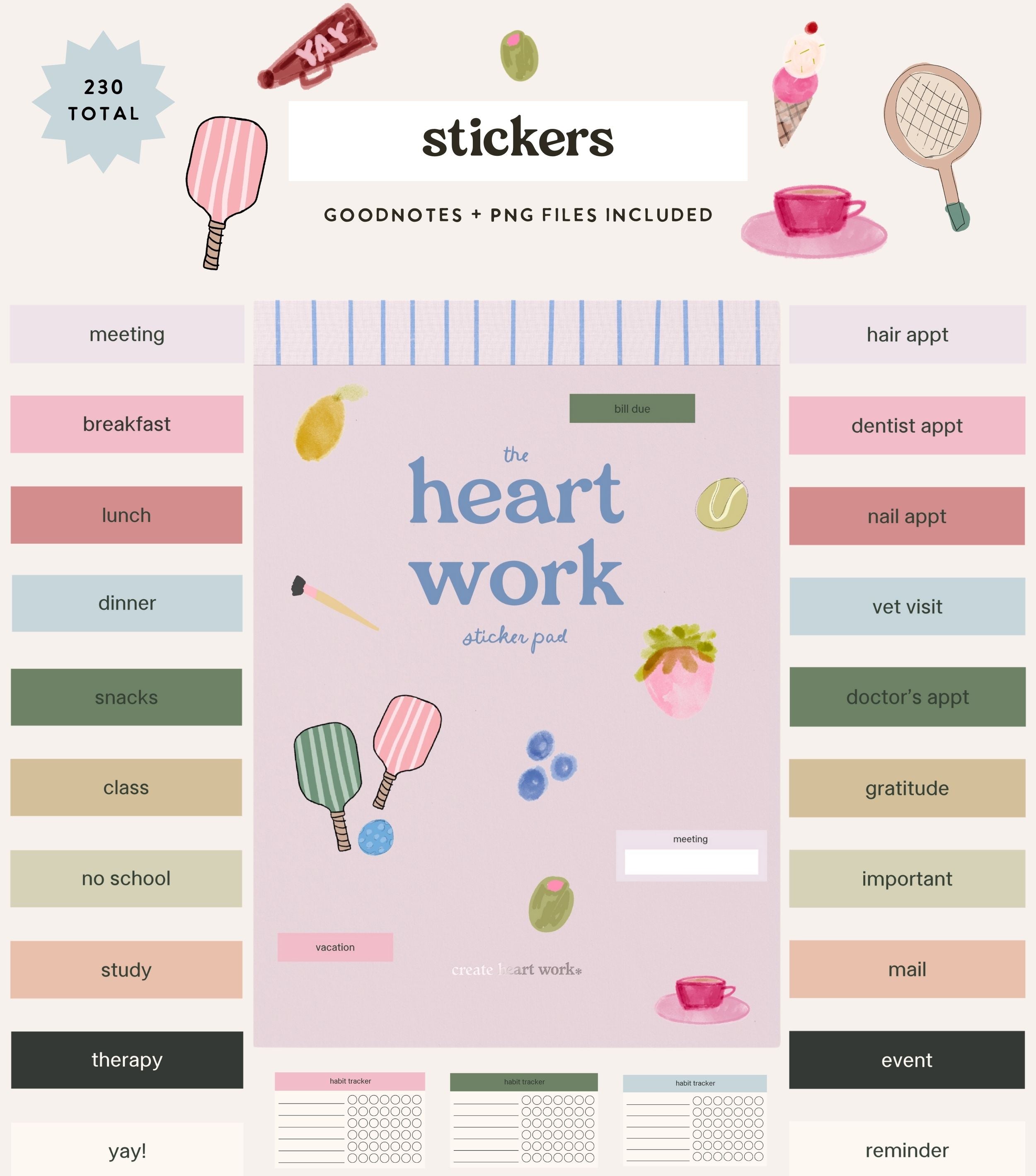 Heart Work Sticker Book Volume 2
