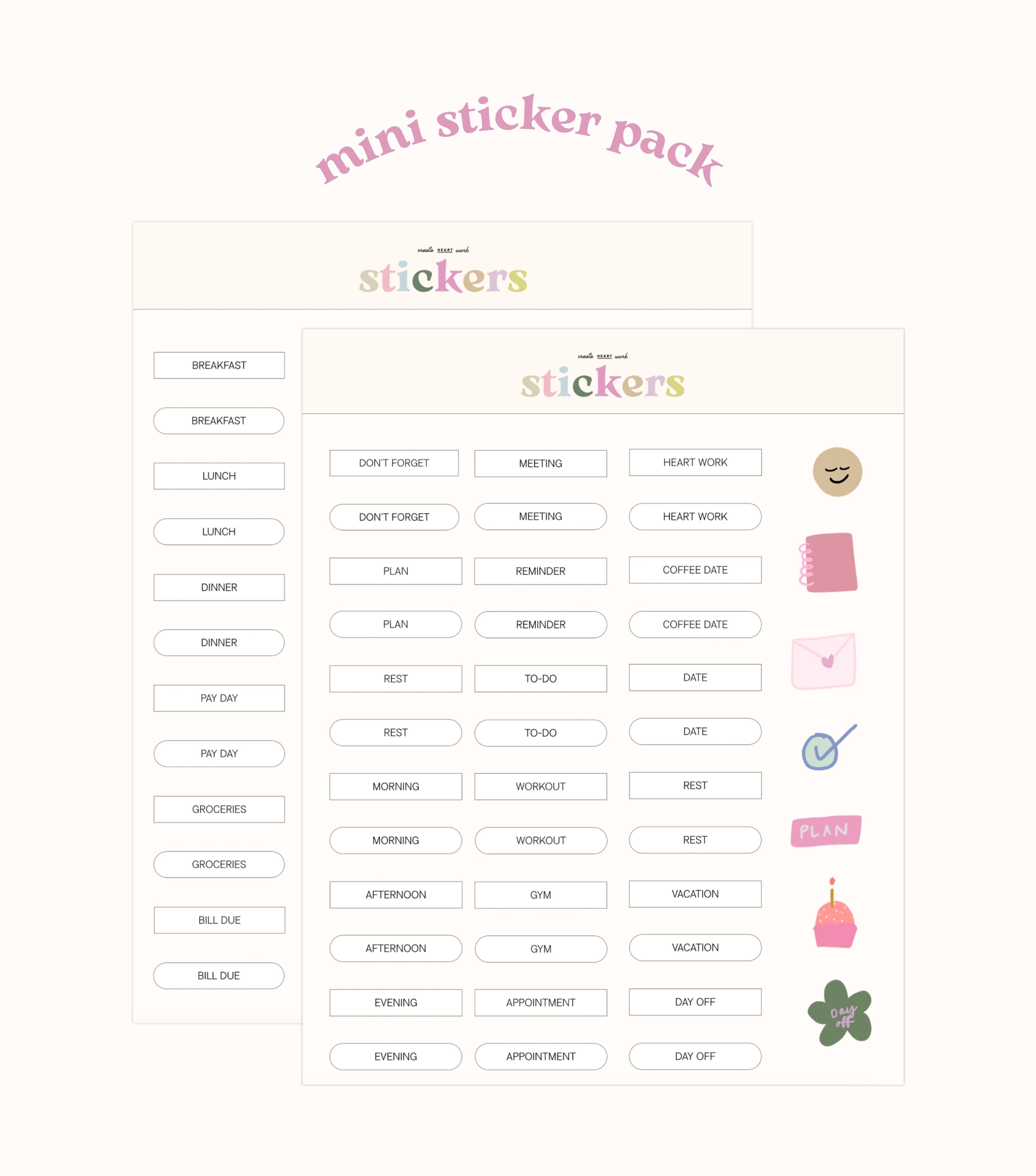 January Start Playful Landscape Planner