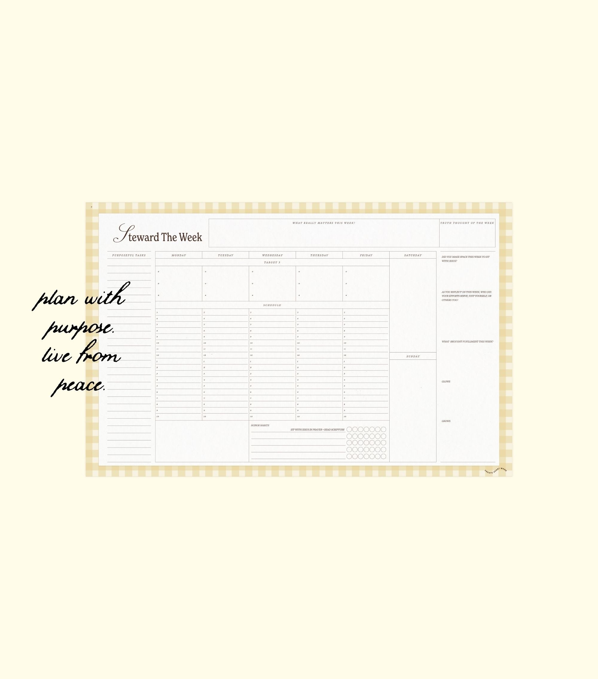 Steward The Week Digital Planner