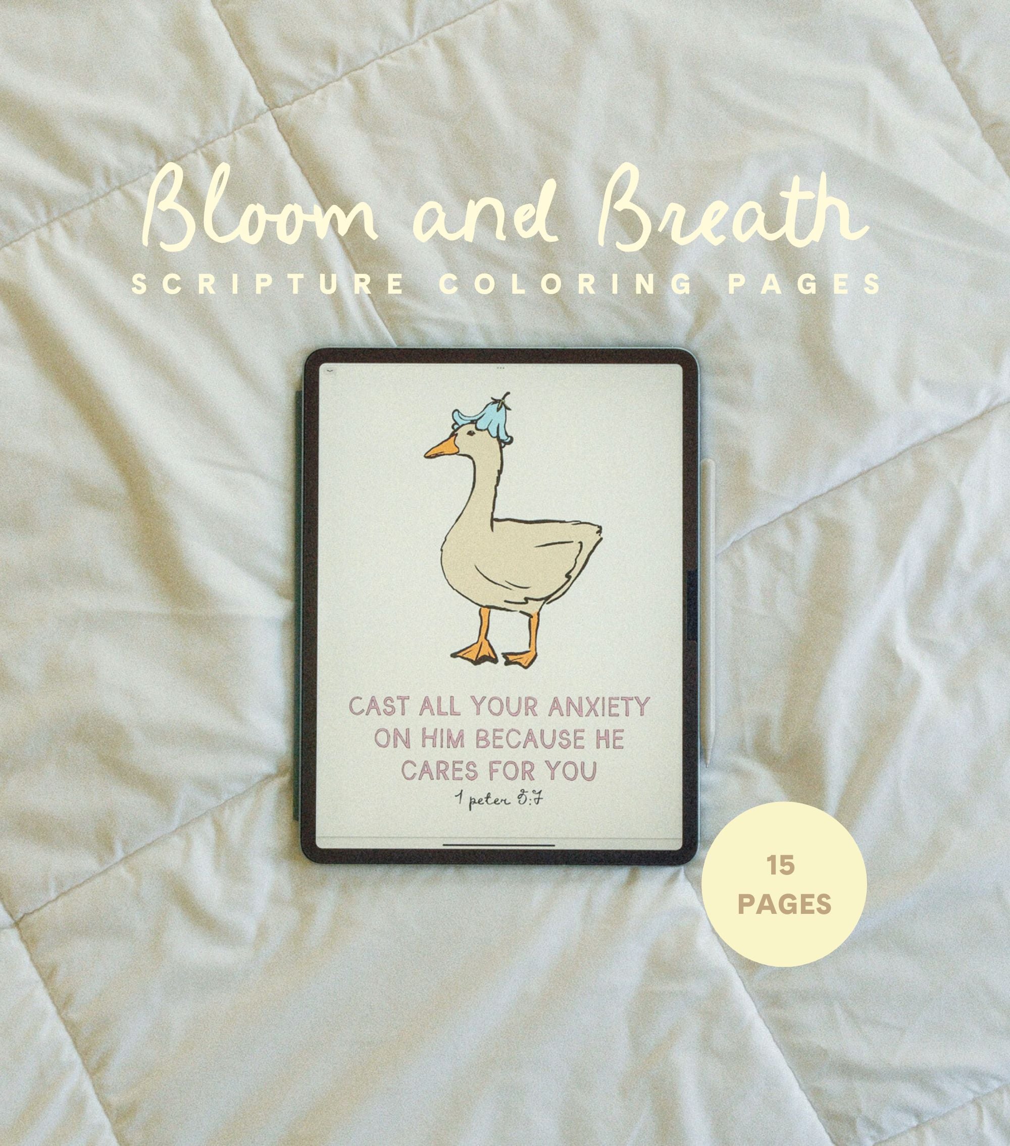 Bloom and Breathe Scripture Coloring Pages