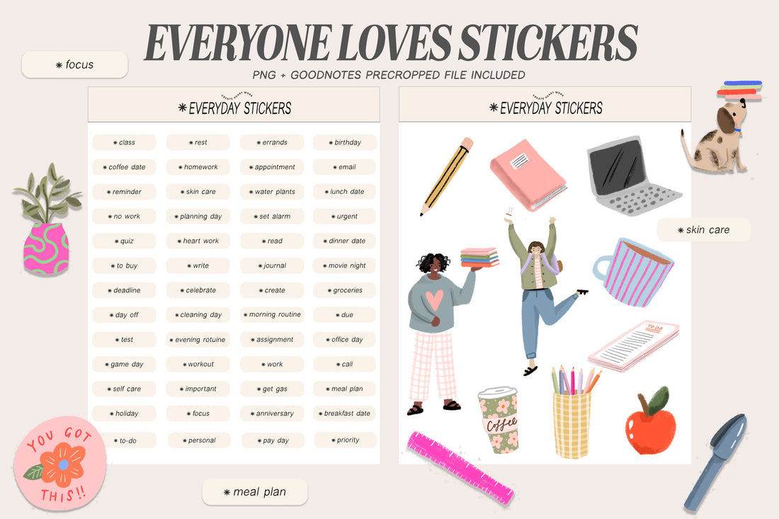 🍓 2023 - 2024 Everyday Life + Undated Planner