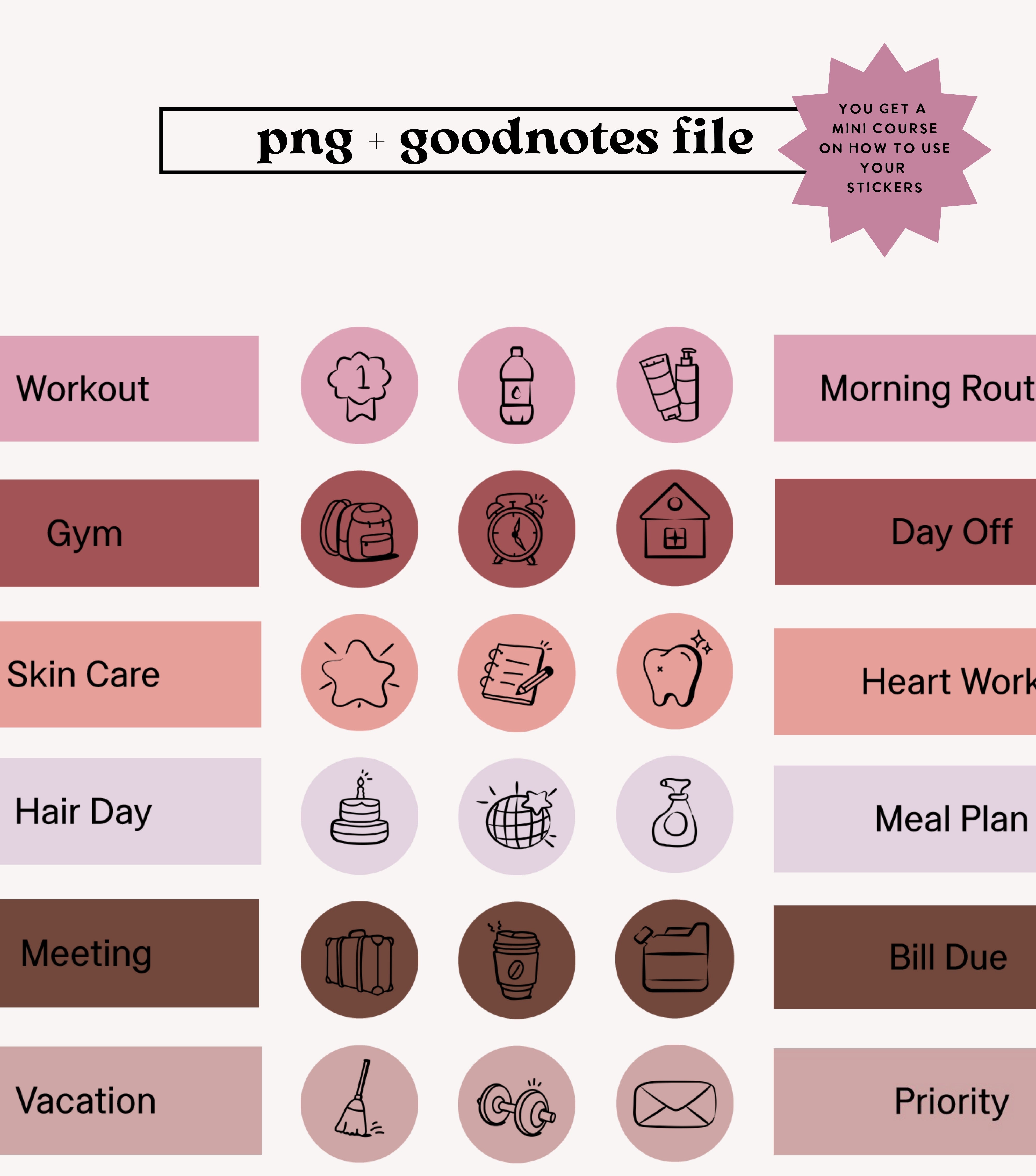 Everyday Life Sticker Pack (cozy colors)