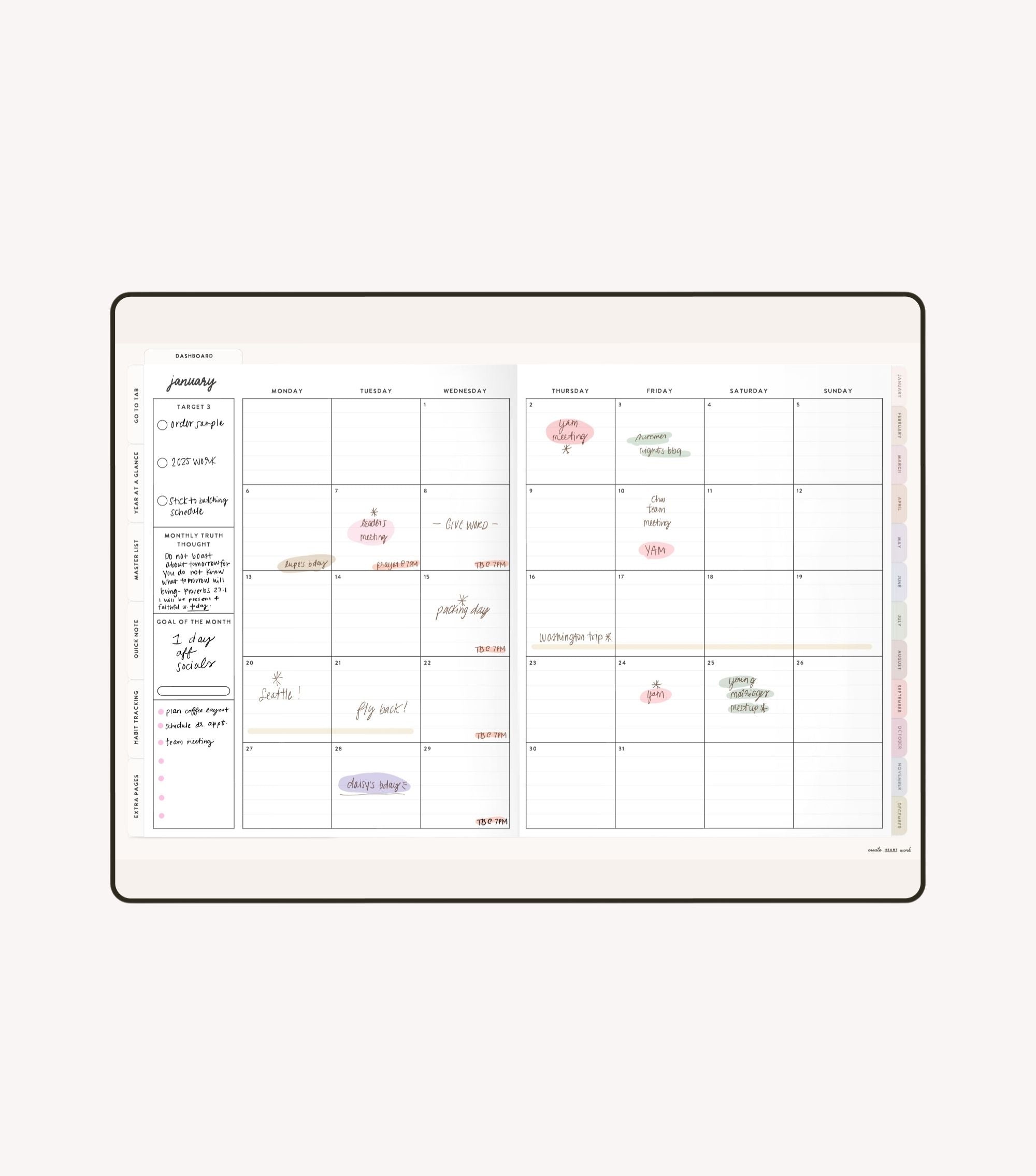 2025 Heart Work Life Planner (Volume 2)