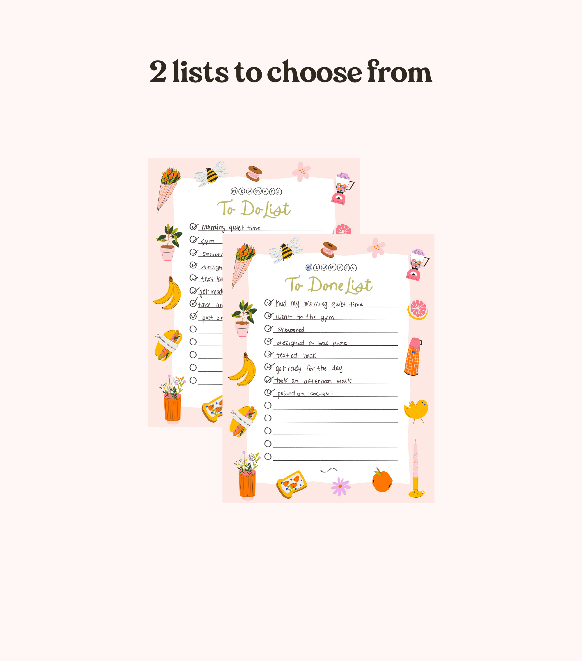 The To Do + To Done List