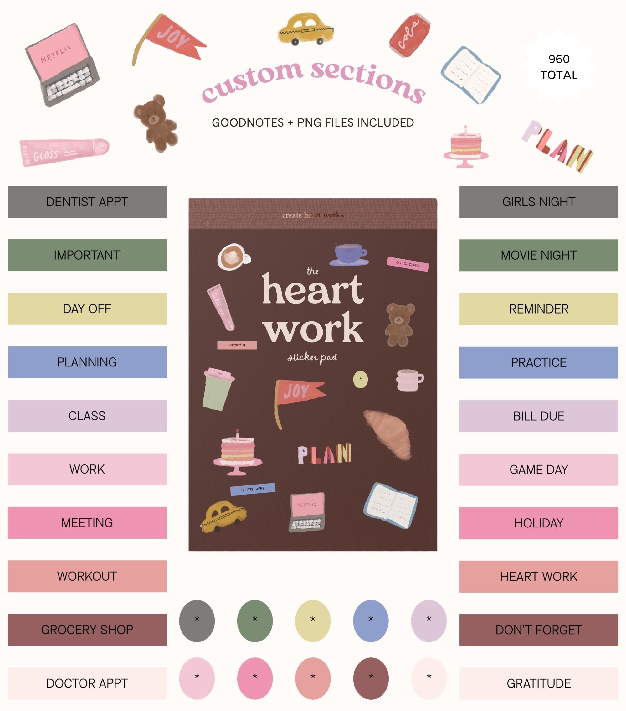 *NEW* 2025 Heart Work Sticker Pad Volume 3