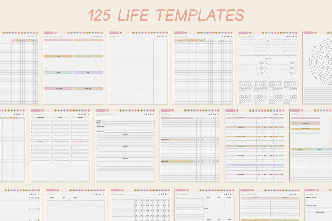 šļø 2023 - 2024 Playful Portrait Heart Work Planner + Undated Planner