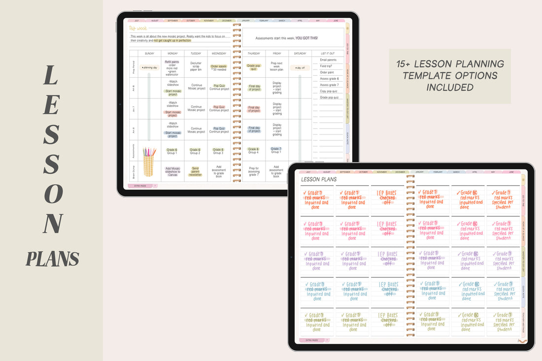 🍎 2023 - 2024 Everyday Teacher + Undated Planner