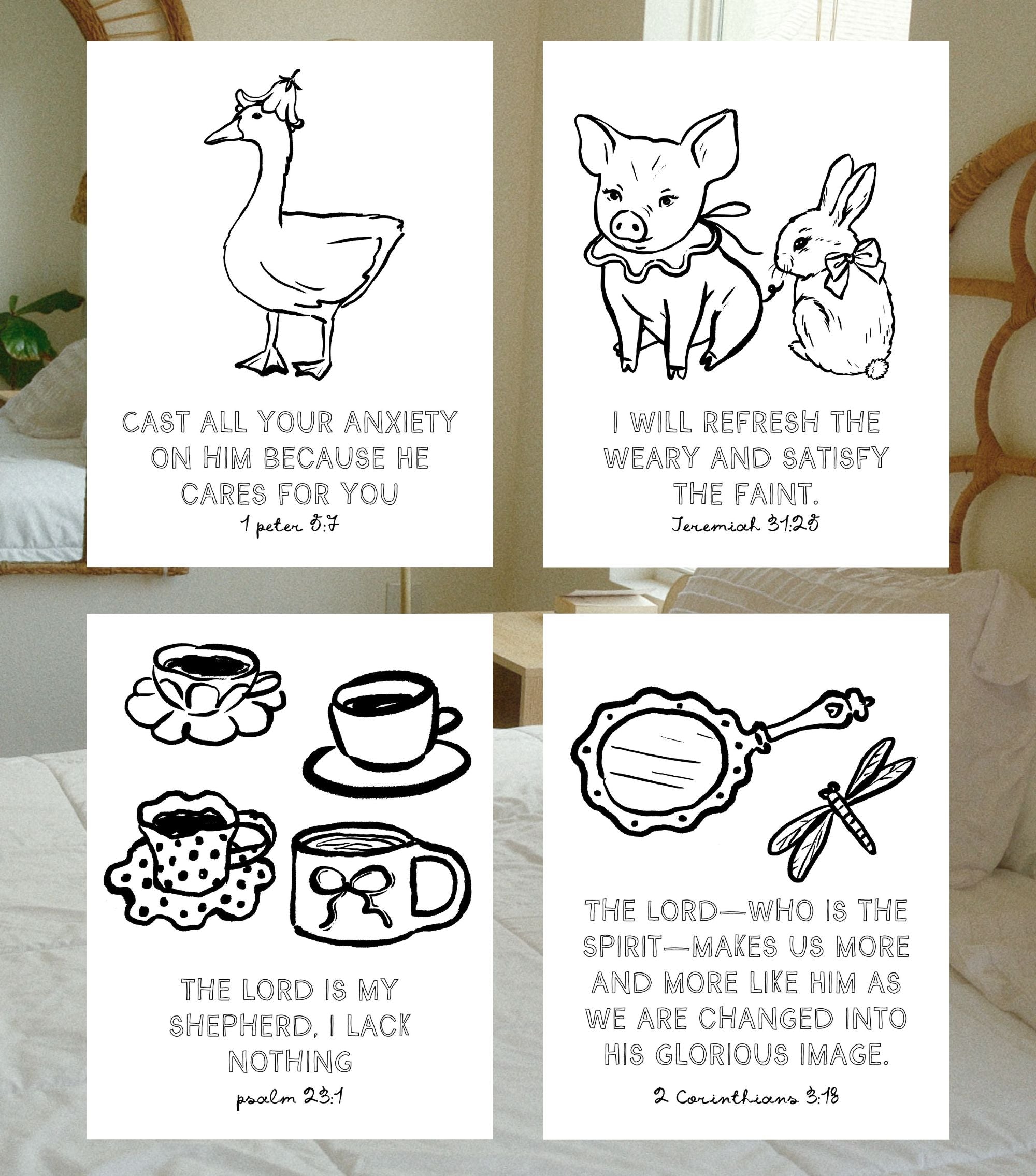 Bloom and Breathe Scripture Coloring Pages