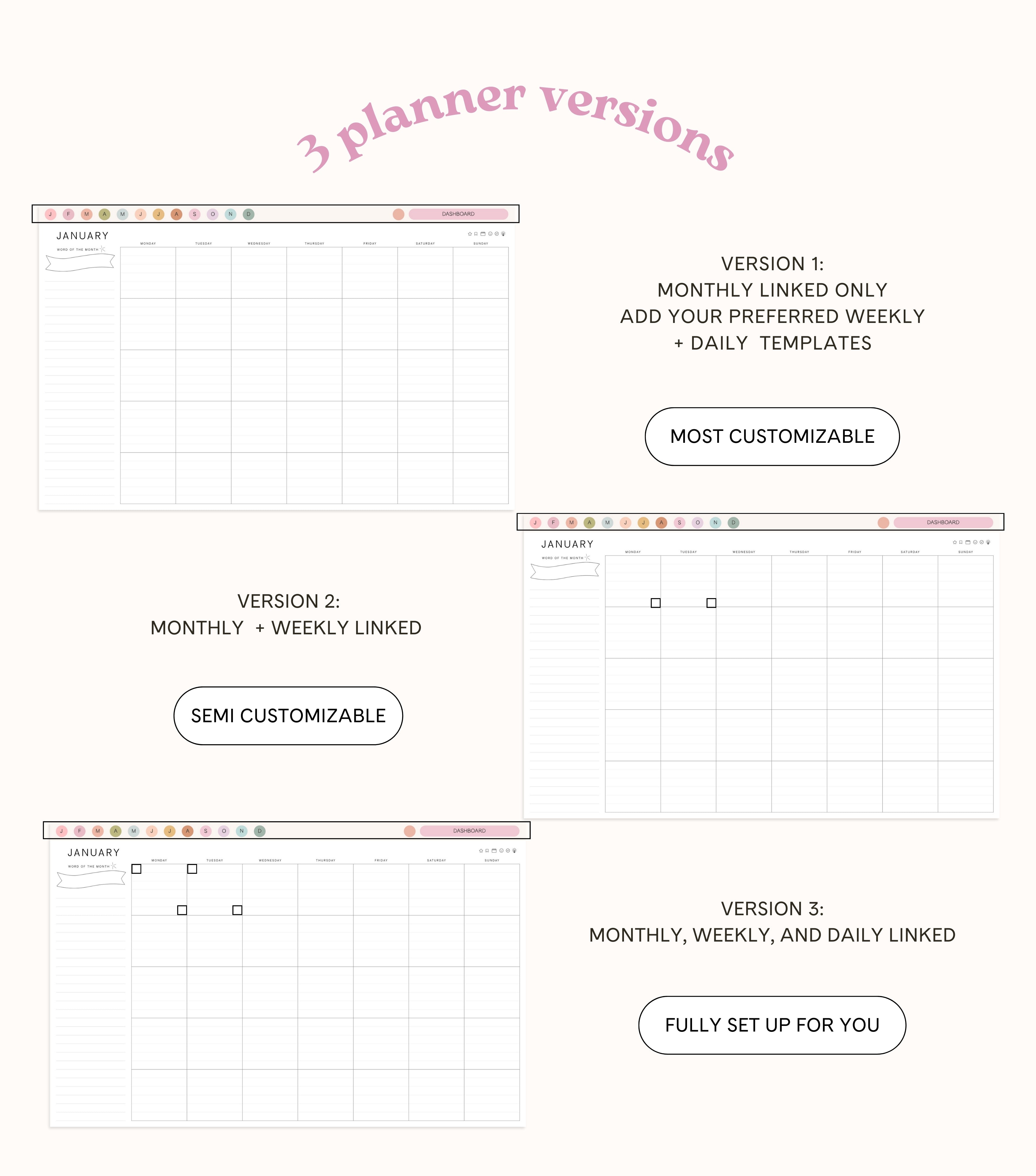 January Start Playful Landscape Planner