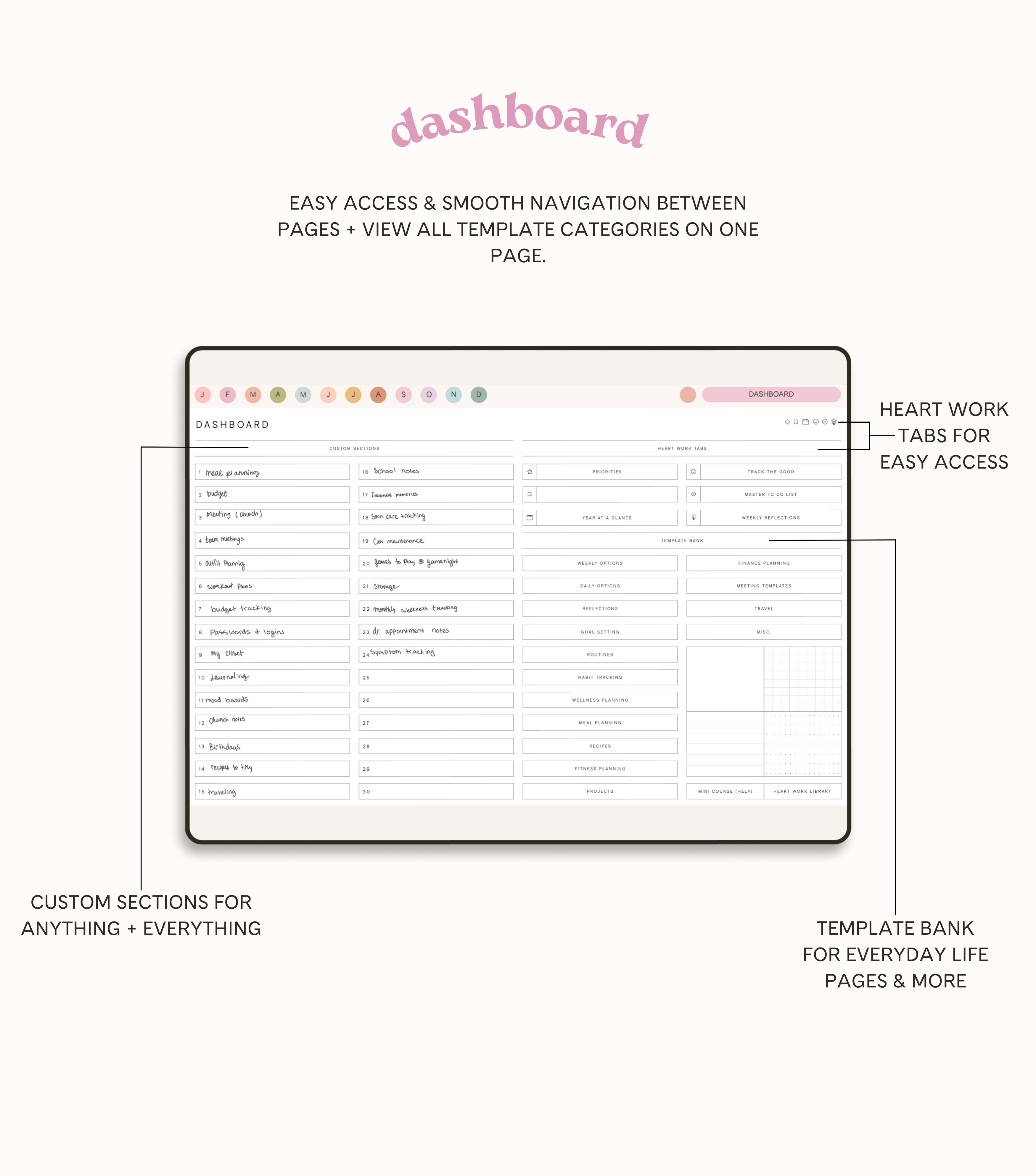 January Start Playful Landscape Planner