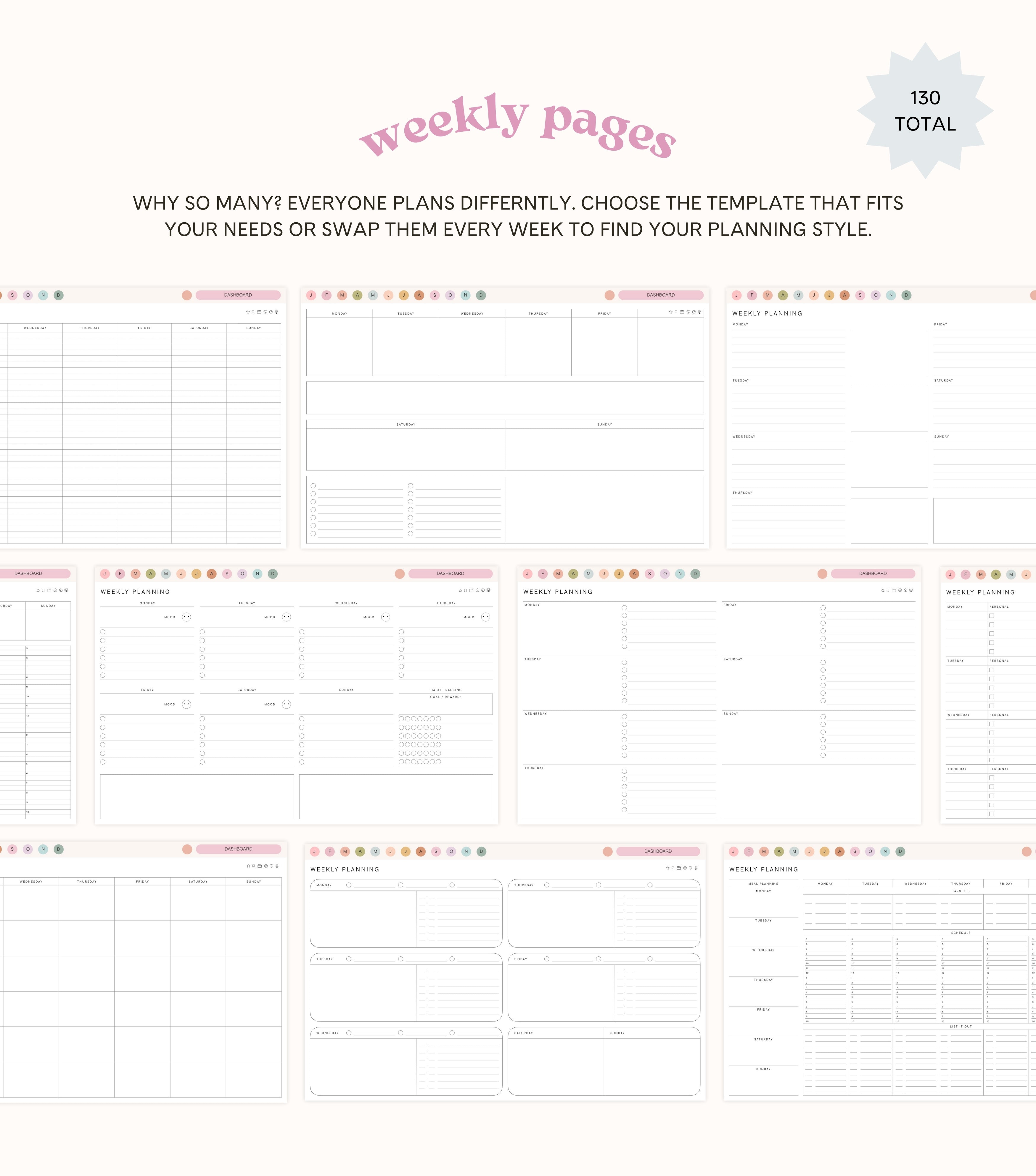 January Start Playful Landscape Planner