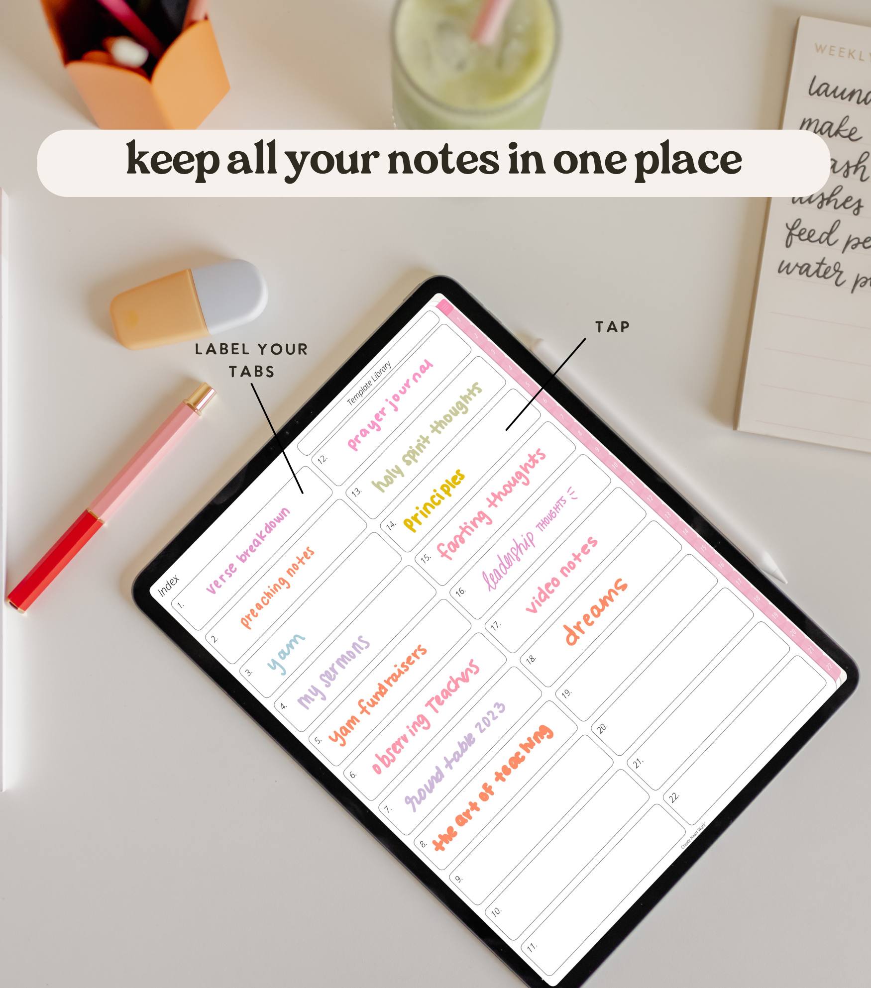 22 subject Digital Journal + Notebook | The Journal