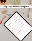 22 subject Digital Journal + Notebook | The Journal