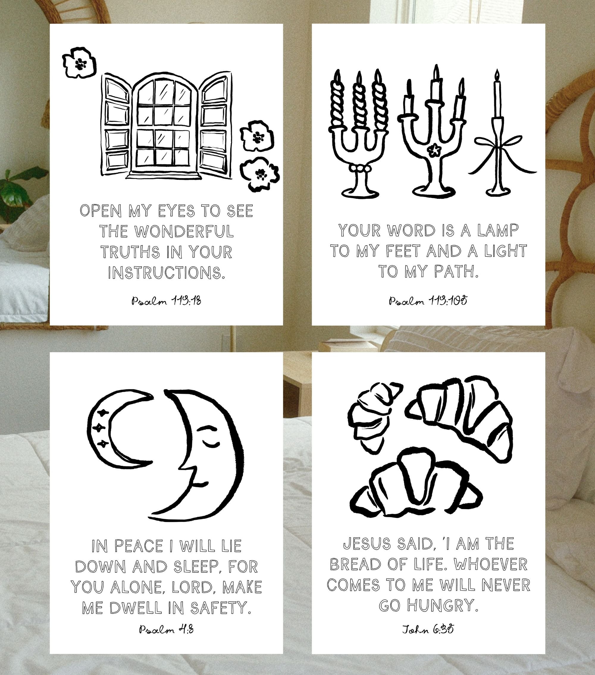 Bloom and Breathe Scripture Coloring Pages