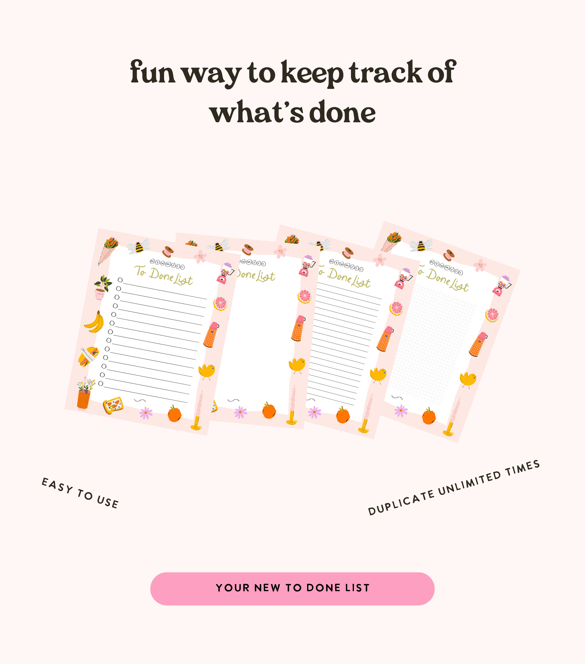 The To Do + To Done List
