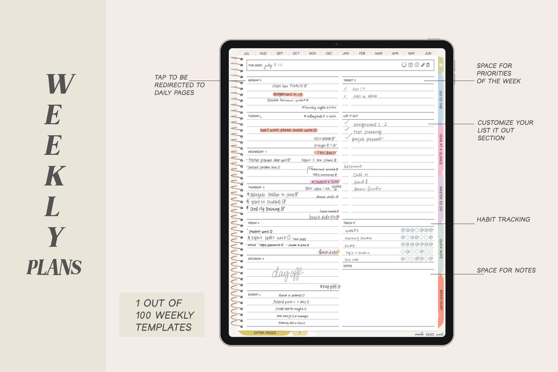 🍓 2023 - 2024 Everyday Life + Undated Planner