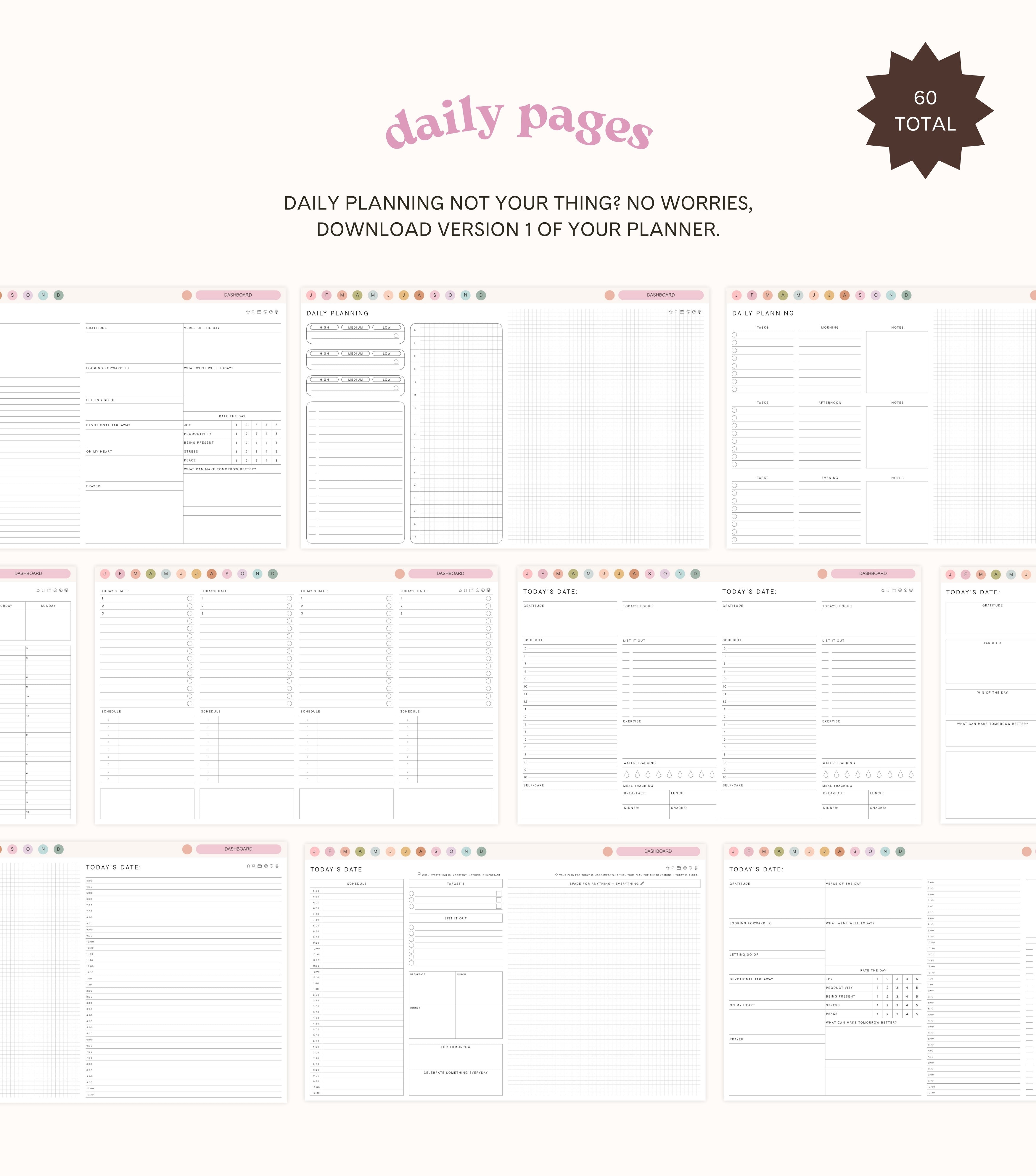 January Start Playful Landscape Planner