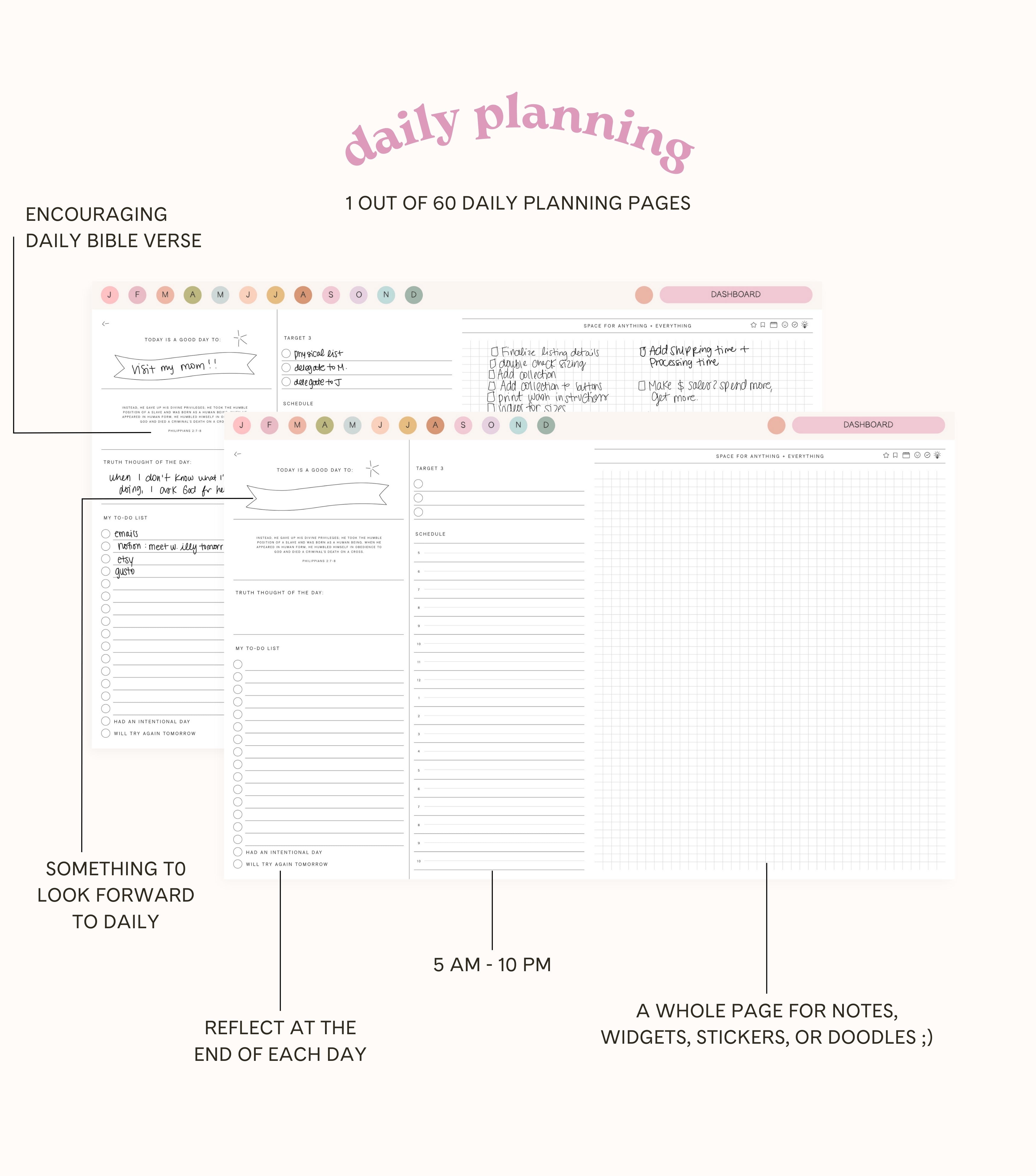 January Start Playful Landscape Planner