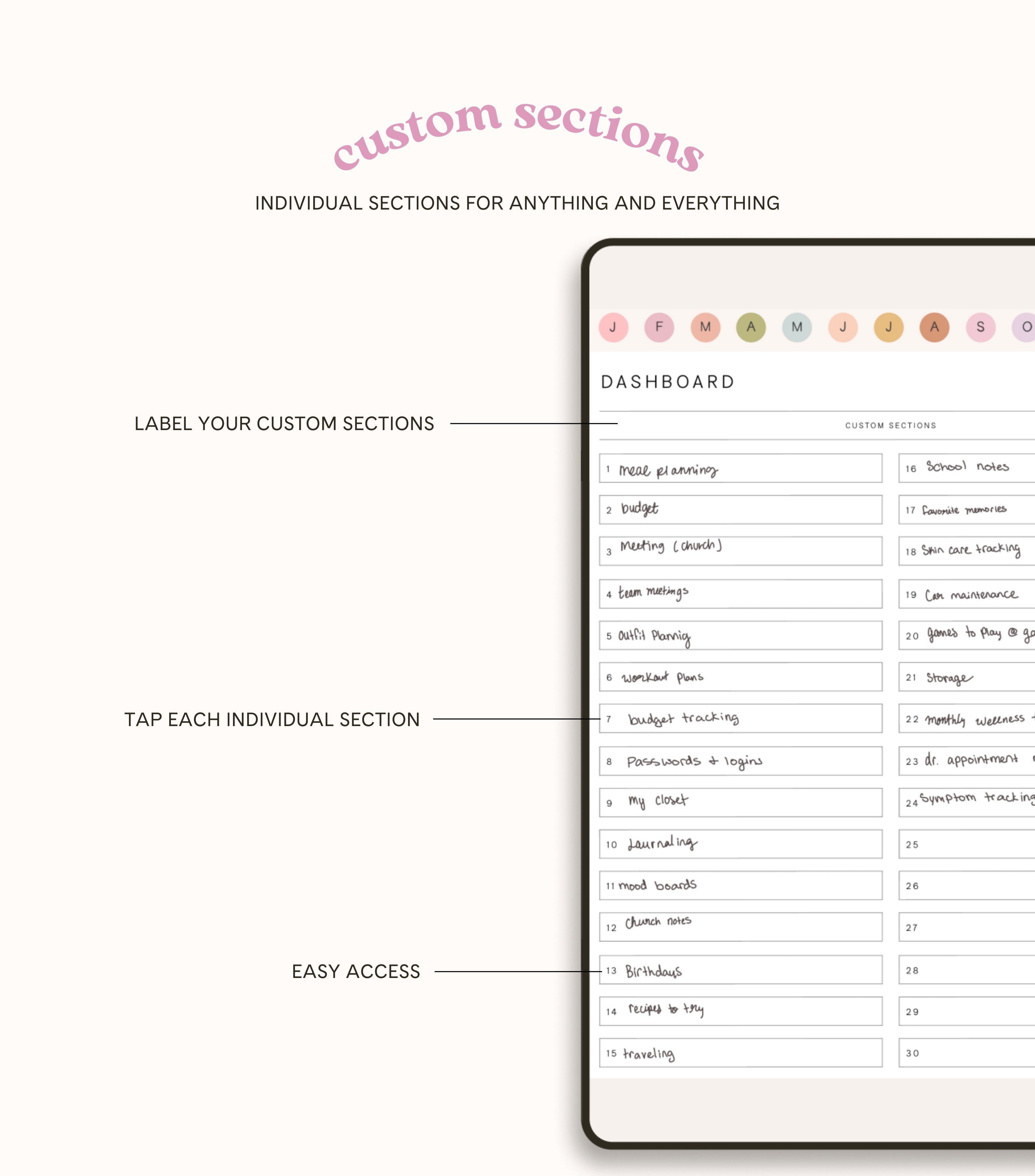 January Start Playful Landscape Planner