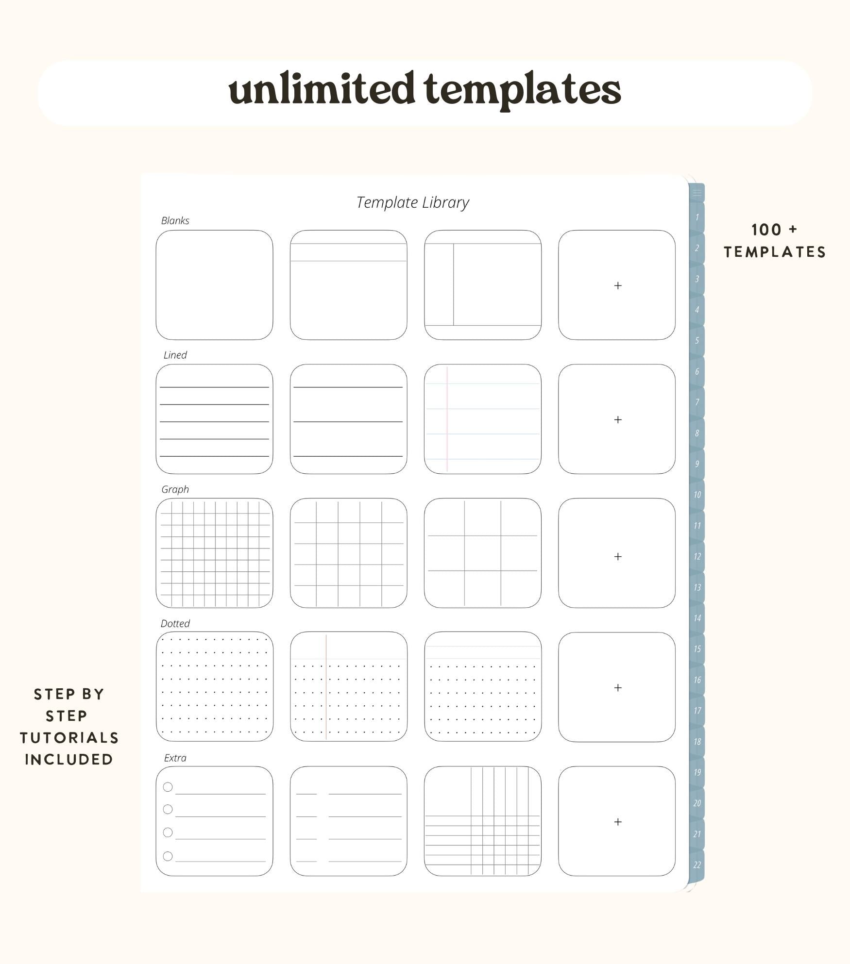 22 subject Digital Journal + Notebook | The Journal