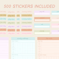 šļø 2023 - 2024 Playful Portrait Heart Work Planner + Undated Planner