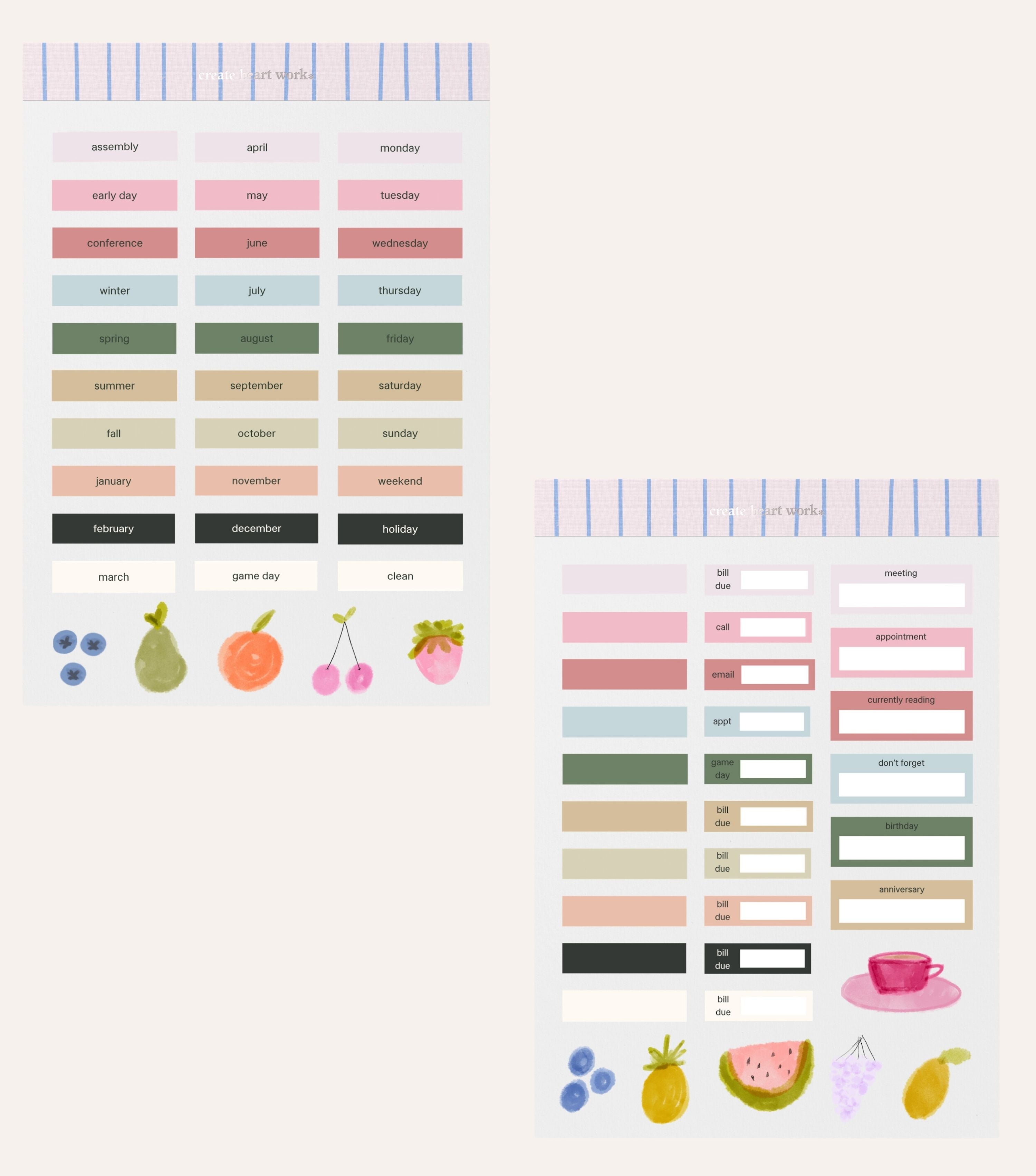 Heart Work Sticker Book Volume 2