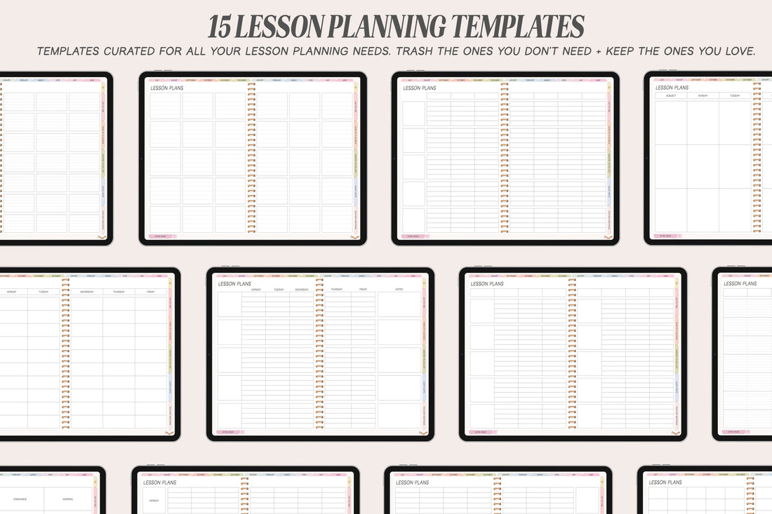 🍎 2023 - 2024 Everyday Teacher + Undated Planner