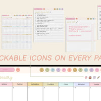 šļø 2023 - 2024 Playful Portrait Heart Work Planner + Undated Planner