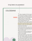 Colossians | Digital Journaling Bible | Book of Colossians
