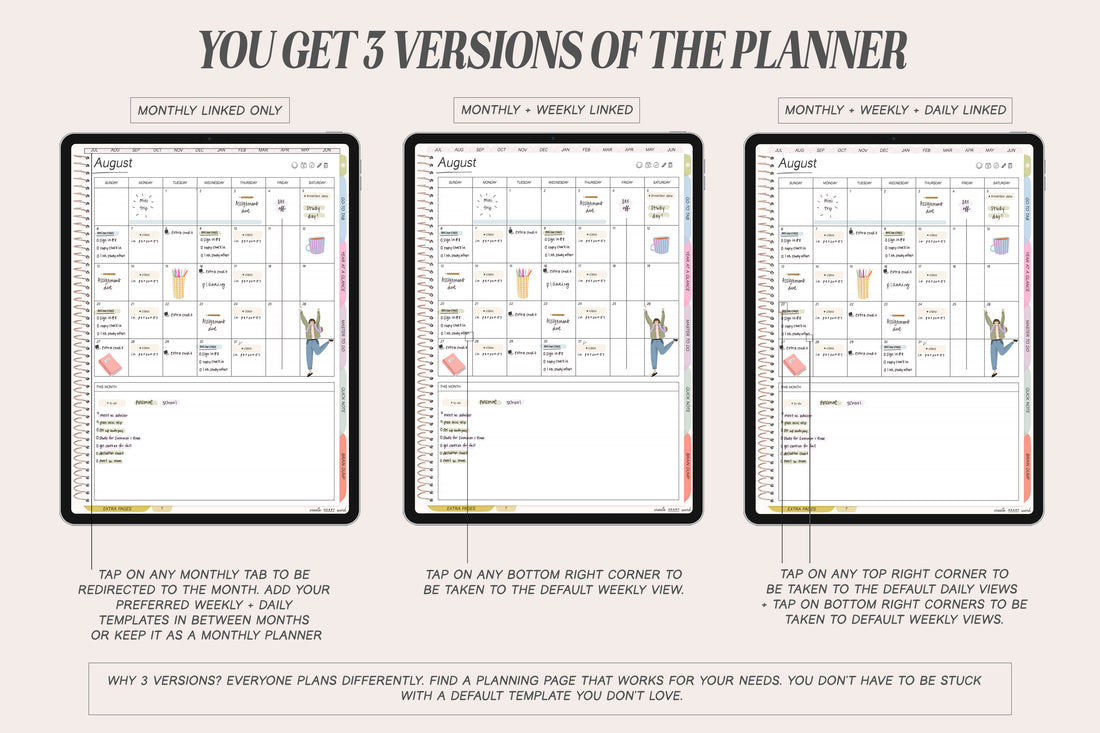 🍓 2023 - 2024 Everyday Life + Undated Planner
