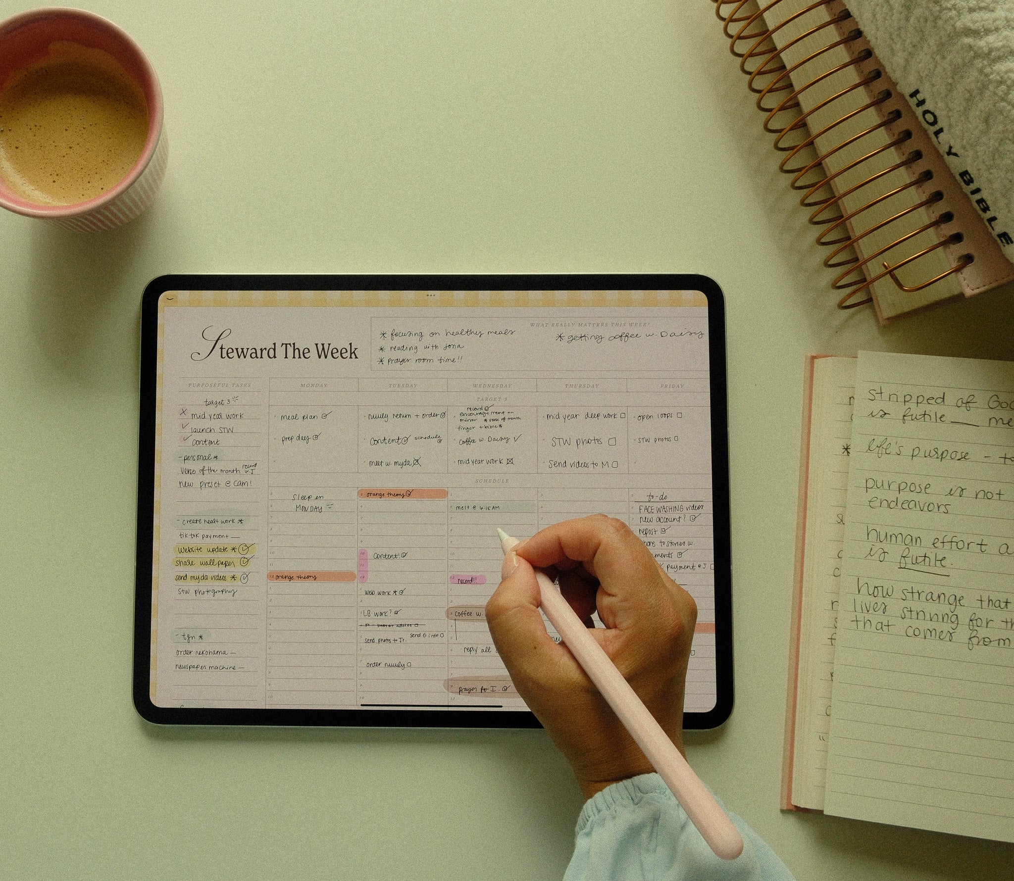 Steward The Week Digital Planner