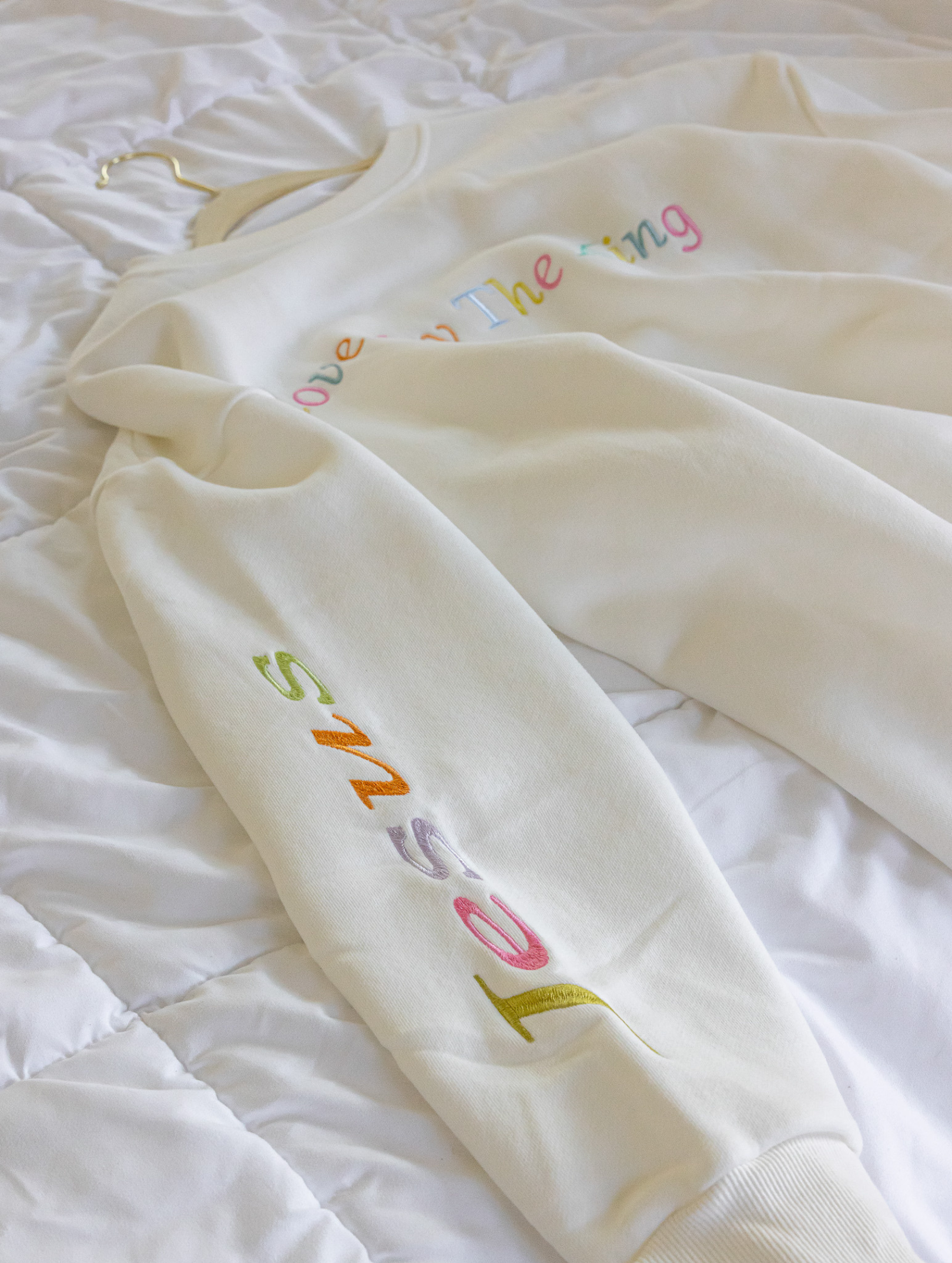 ☁️ Loved by the King embroidered sweatshirt