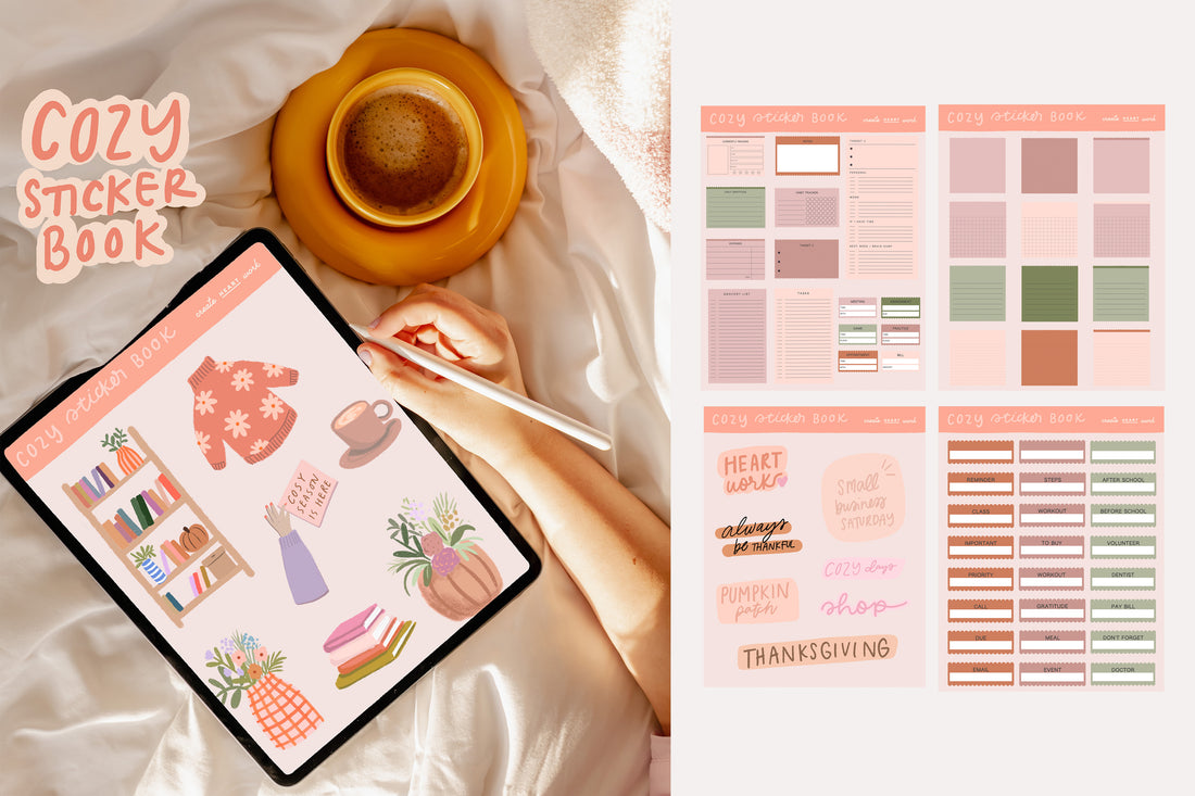 2023 Cozy Sticker Book ☁️