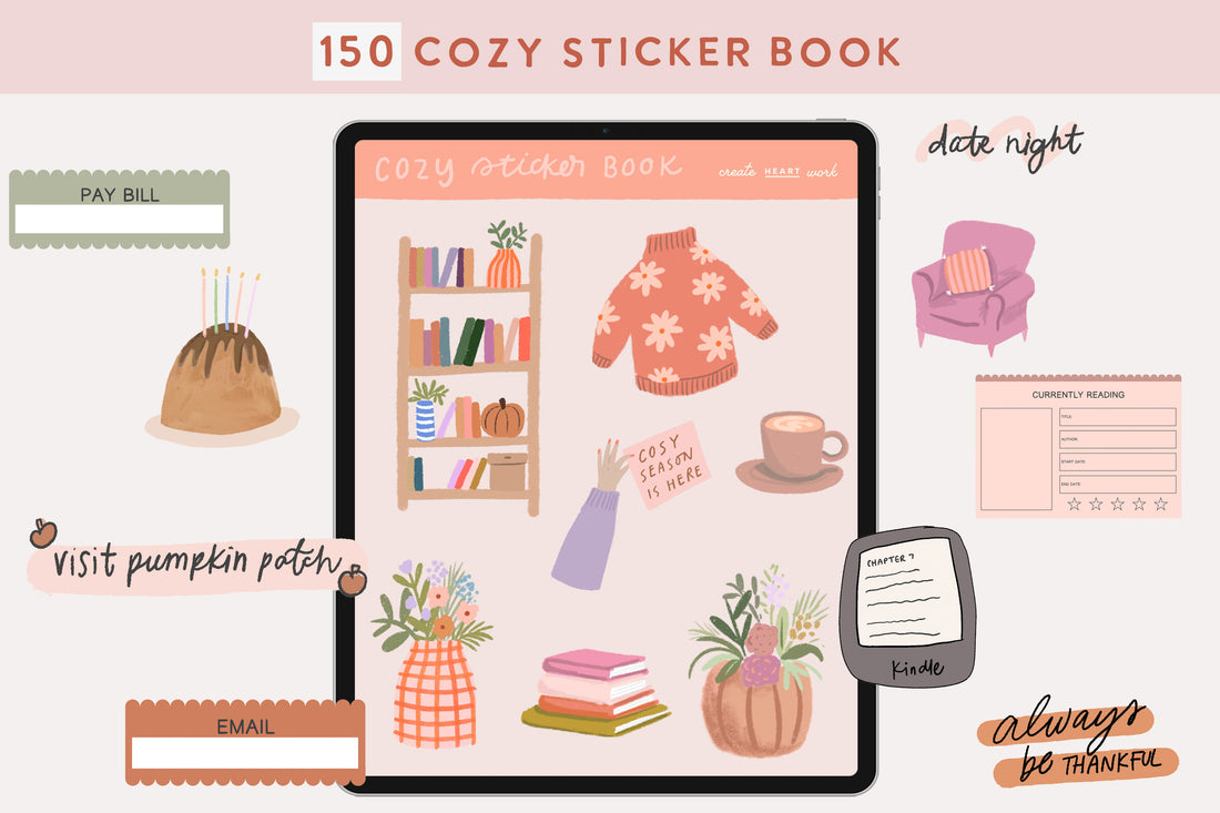 2023 Cozy Sticker Book ☁️