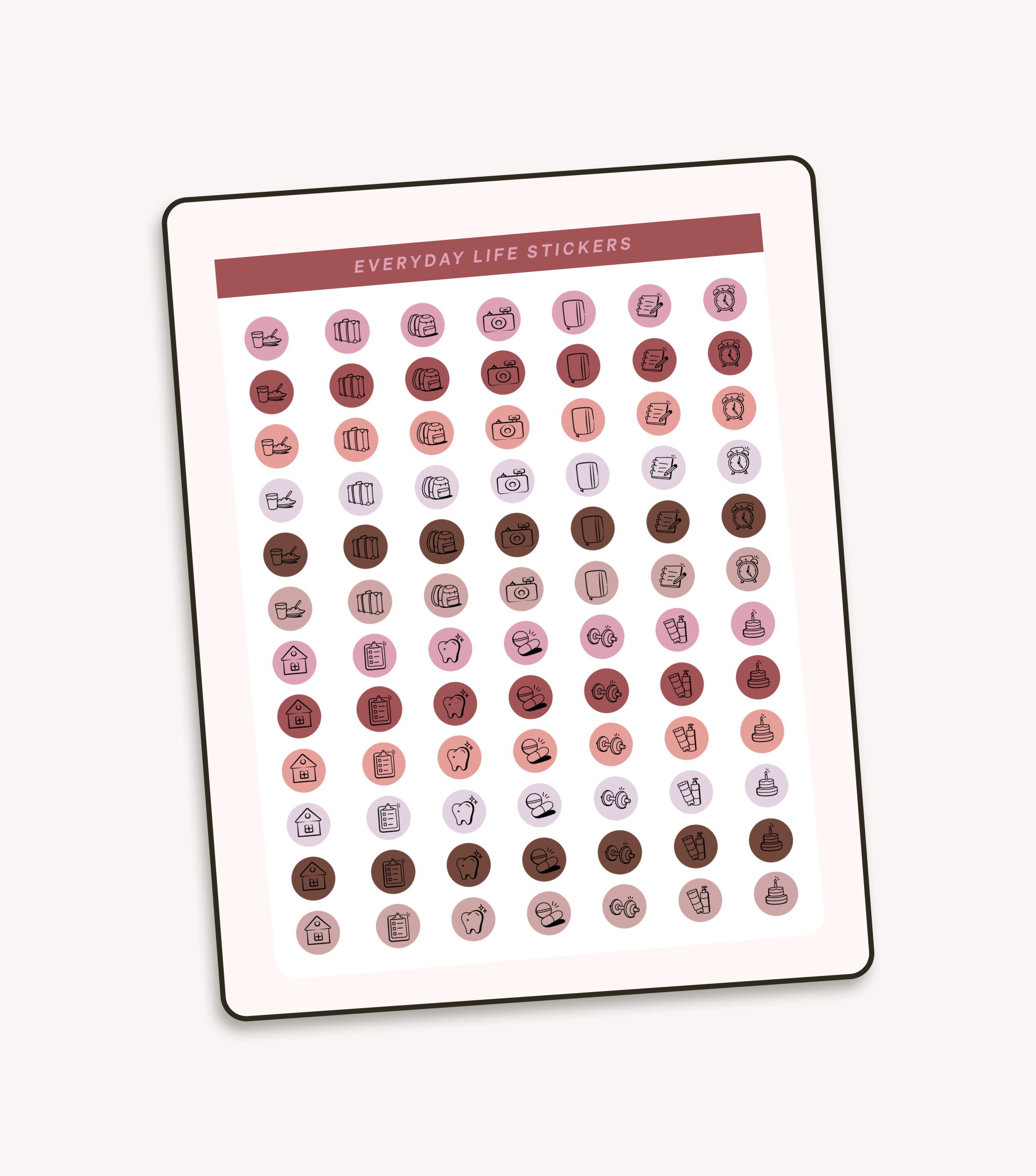 Everyday Life Sticker Pack (cozy colors)