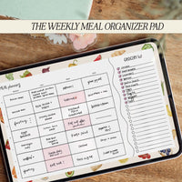 The Weekly Meal Organizer Pad
