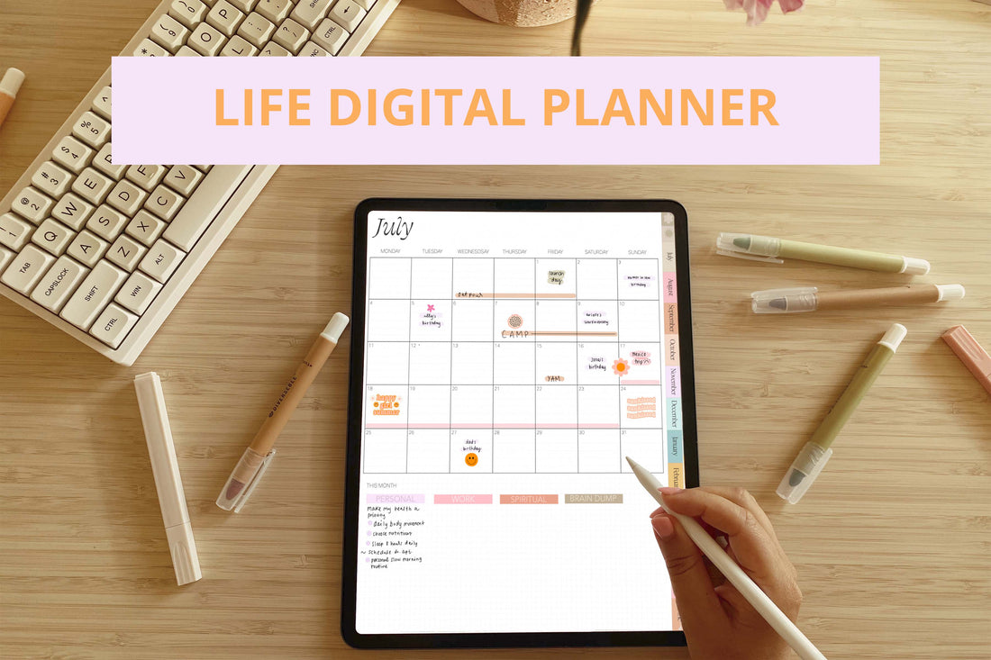 Undated Life Portrait Planner July Start