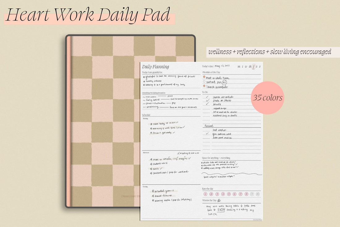 Heart Work Daily Pad