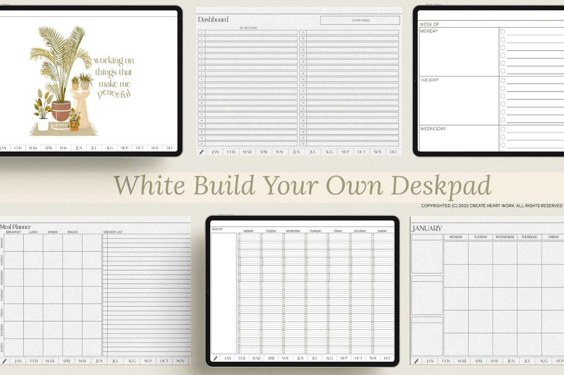 Undated Deskpad Planner