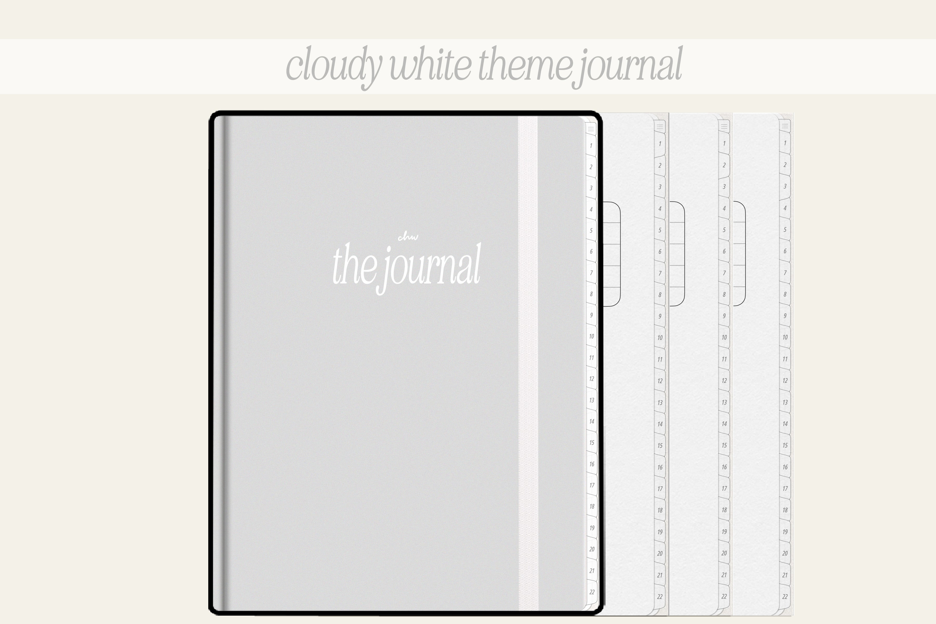 22 subject Digital Journal + Notebook | The Journal